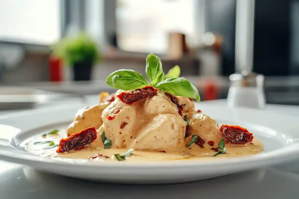 marry me chicken instant pot creamy plated dish