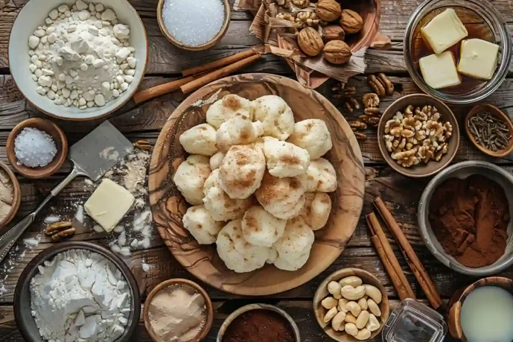 Ingredients for Instant Pot monkey bread on table