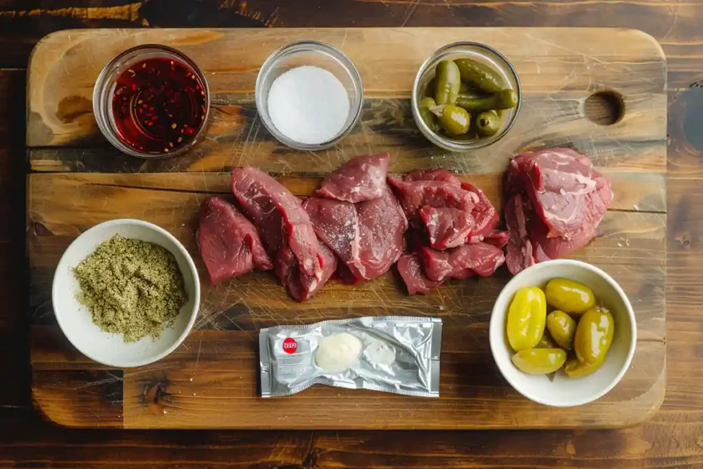 four ingredients for mississippi pot roast instant pot