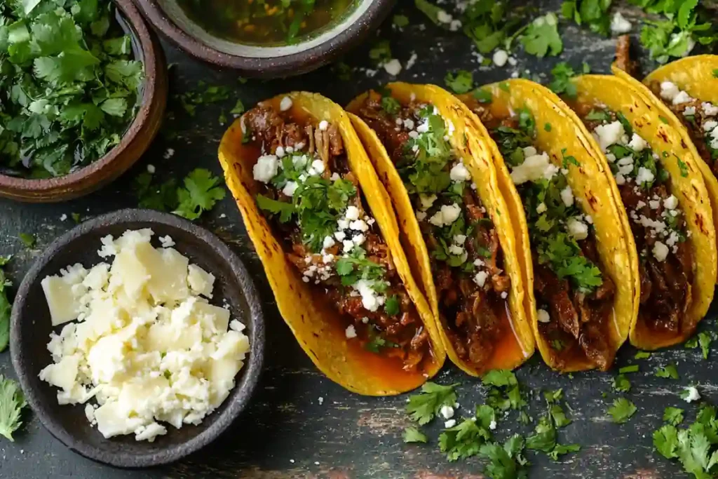 Recipe card for Instant Pot birria tacos