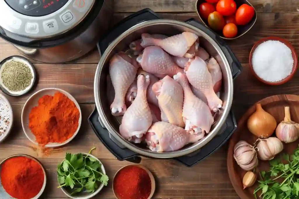 Ingredients for Instant Pot chicken legs recipes