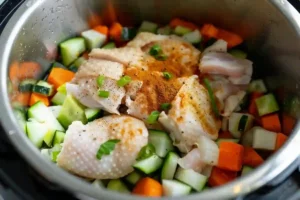 Step 3 cooking frozen chicken thighs in Instant Pot