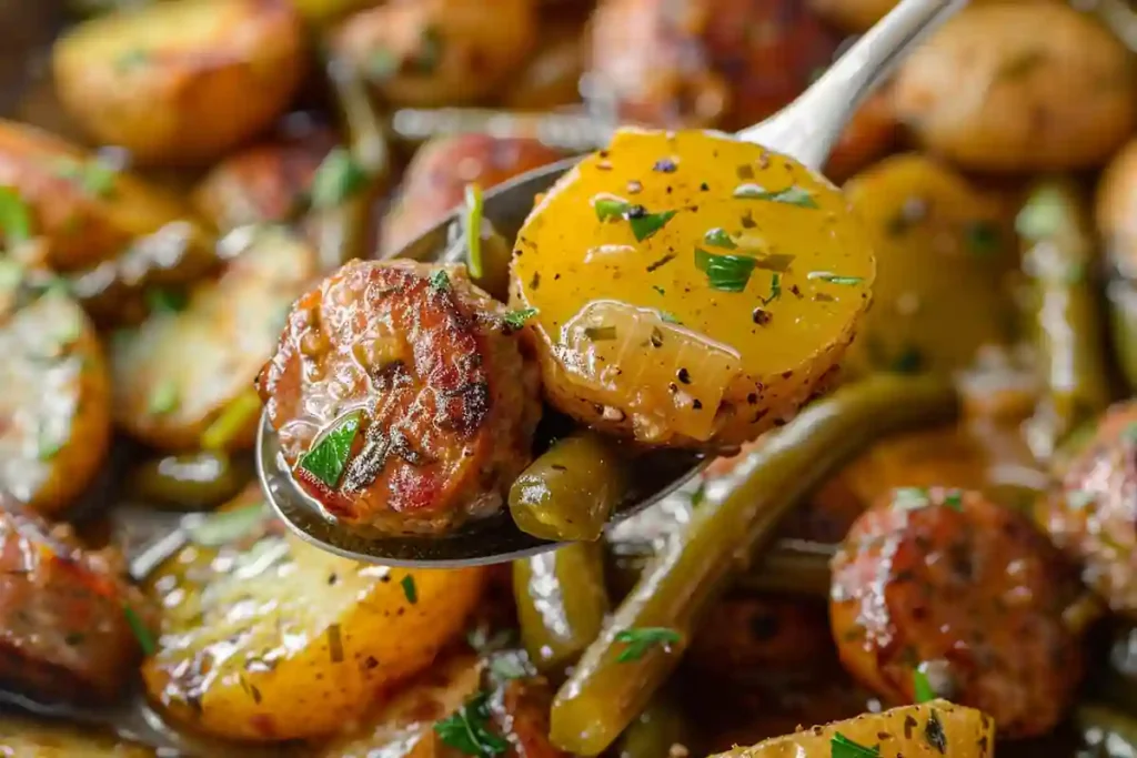 Plated Instant Pot Swamp Potatoes