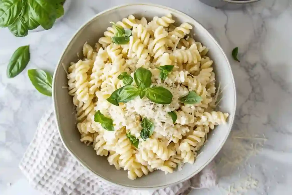 Instant Pot Feta Pasta Served in Bowl